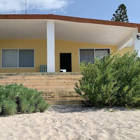 La Casa Amarilla Frente al Mar Chelem Exterior foto