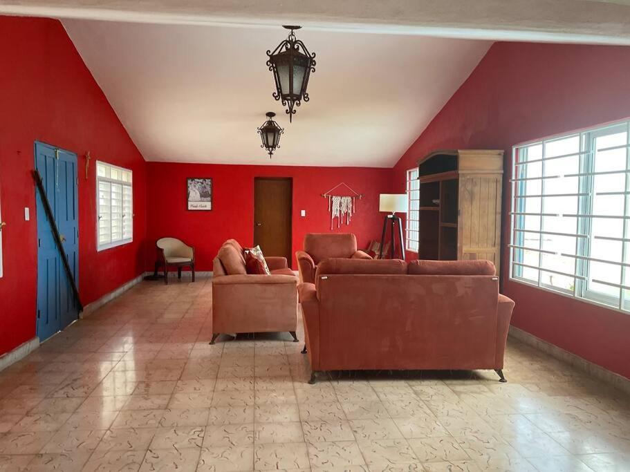 La Casa Amarilla Frente al Mar Chelem Exterior foto